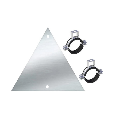 Plate Clamp (60 diameter) Signboard Plate Mounting Clamp (2 Pcs)