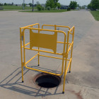 Manhole Protection Barrier - Secure Underground Manhole Entrance Cage