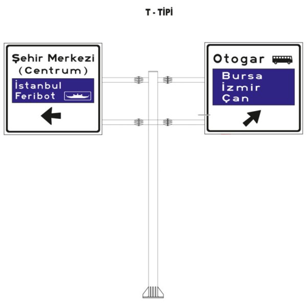 T Type Information Sign Carrier Construction (Project File)