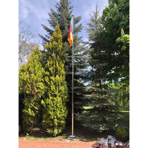 Flagpole Inner Rope Endless Rotating System Chrome Economic Pole 8 Meters