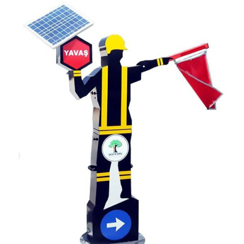 Flag Waving Robot Municipality Special Design