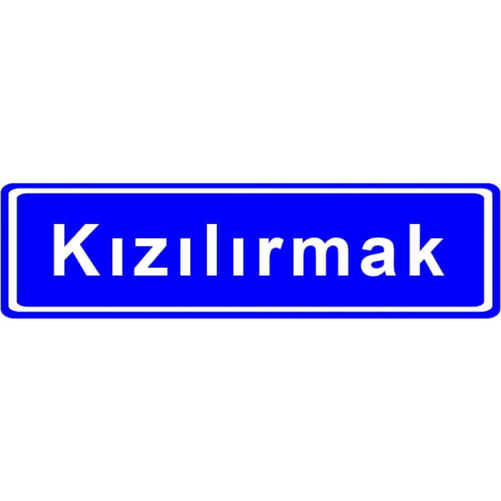 Geographic Information Plate Traffic Sign (Köprü Nehir) B-11b