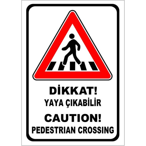 Caution Pedestrian Accessible Sign Traffic Information Sign YC-01