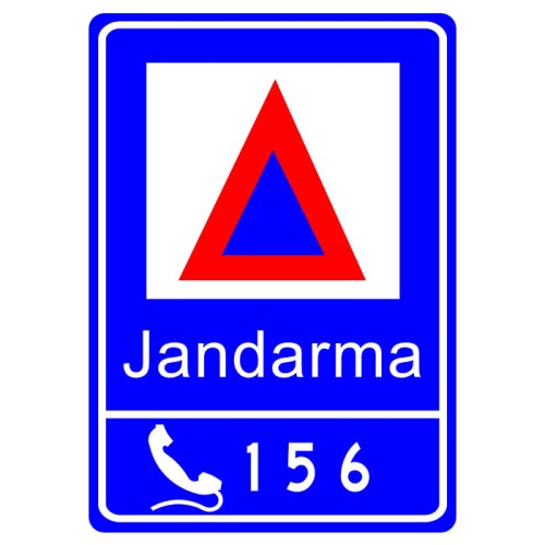 Gendarmerie Sign Traffic Information Sign B-40