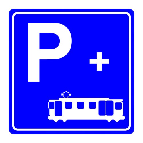 Parking Lot Traffic Information Sign P-3h For Those Who Will Benefit From The Tram