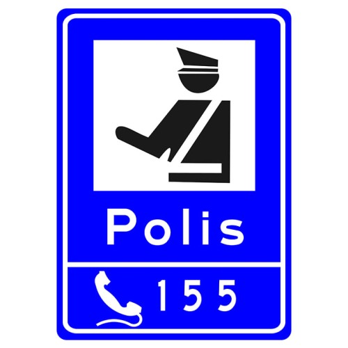 Police Sign Traffic Information Sign B-41