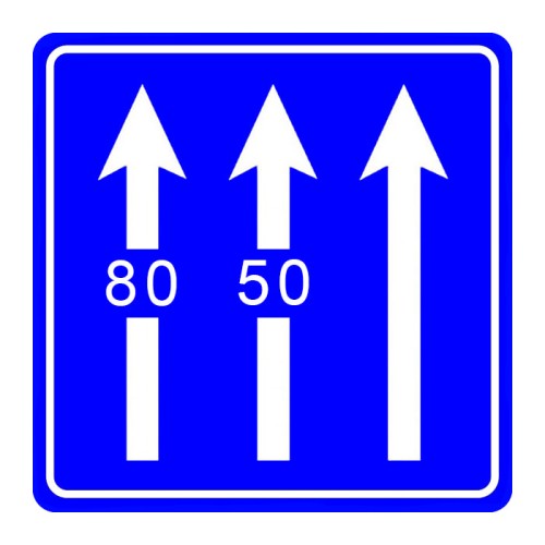 Lane Regulation Sign Traffic Information Sign B-51d