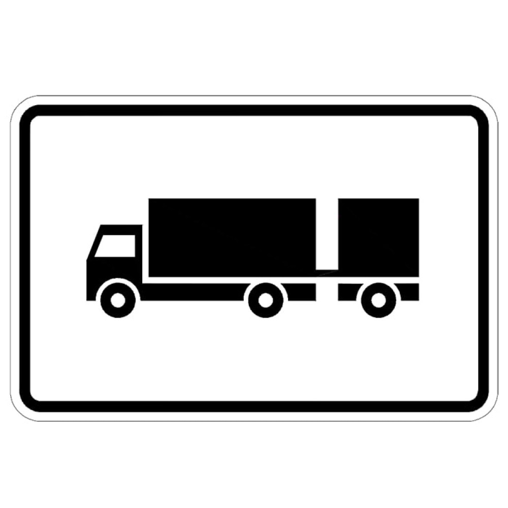 Vehicle Panel Truck Trailer Plate Traffic Information Sign PL-10