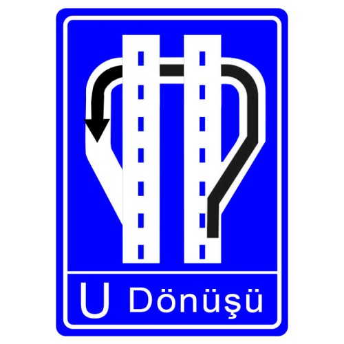 U Turn Underpass Sign Traffic Information Sign B-53d