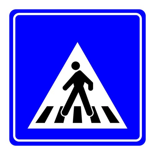 Pedestrian Crossing Sign Traffic Information Sign B-14a