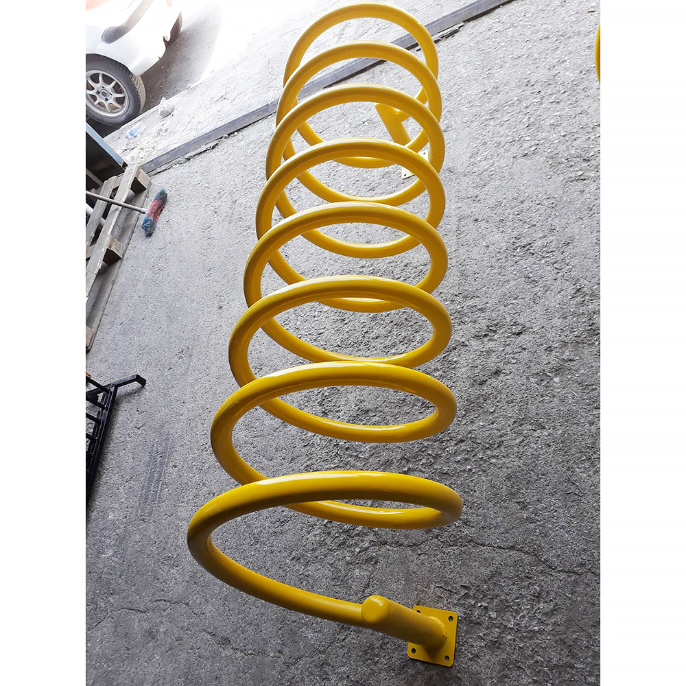 Bicycle Parking Place Yellow Bicycle Parking Bar 10 pcs 150x50x70 cm