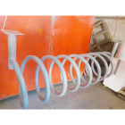 Bicycle Parking Place Gray Bicycle Parking Bar 10 pcs 150x50x70 cm