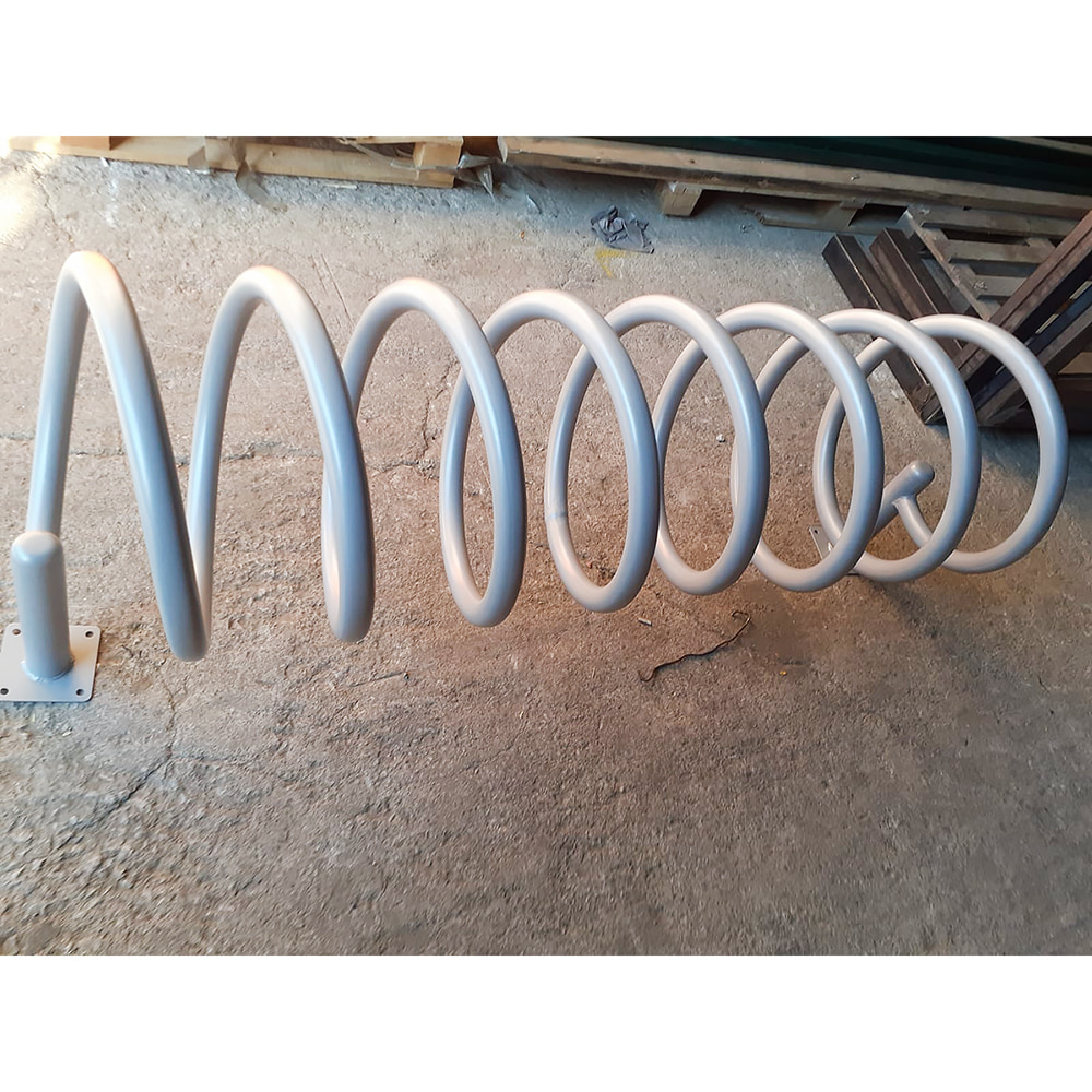 Bicycle Parking Place Gray Bicycle Parking Bar 10 pcs 150x50x70 cm