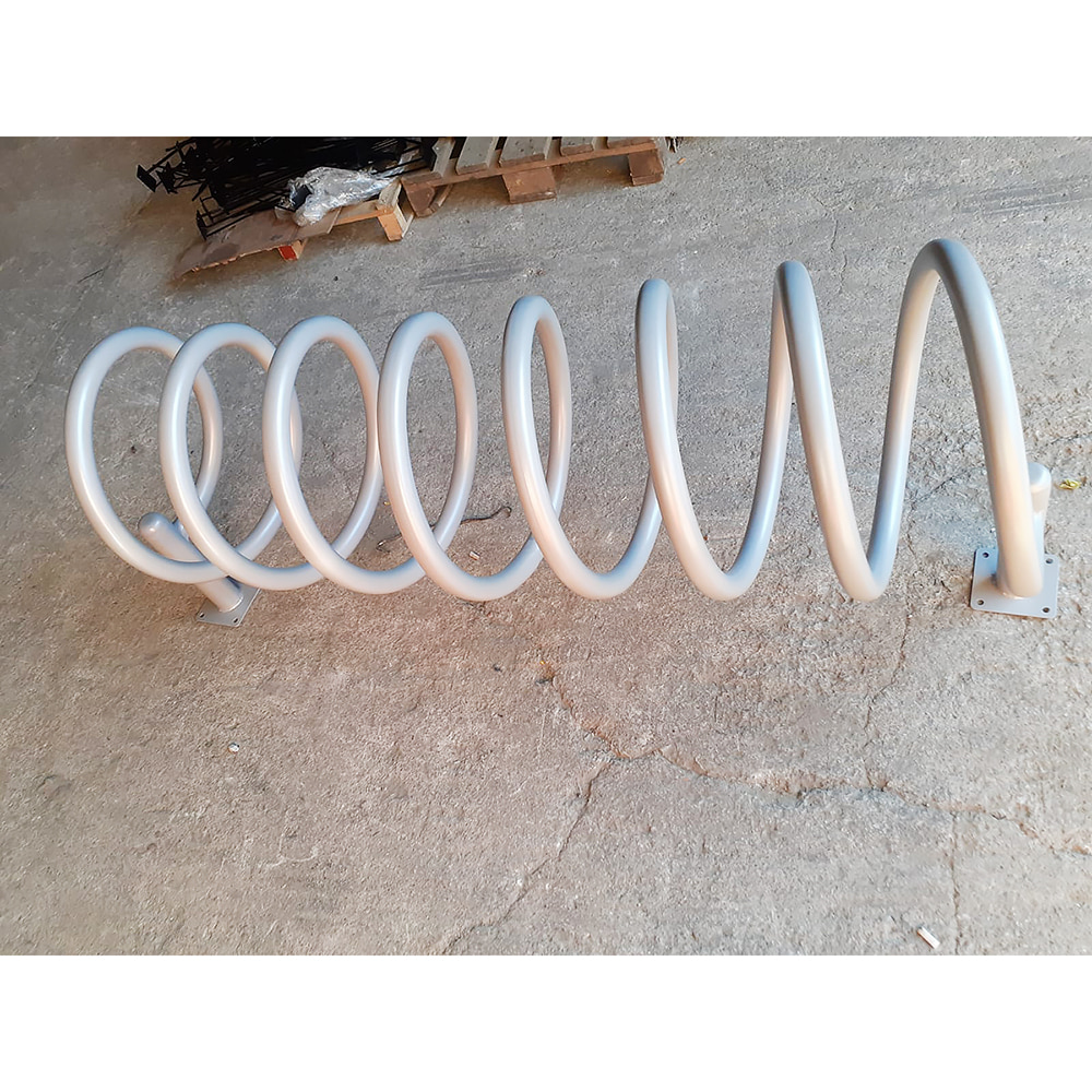 Bicycle Parking Place Gray Bicycle Parking Bar 10 pcs 150x50x70 cm