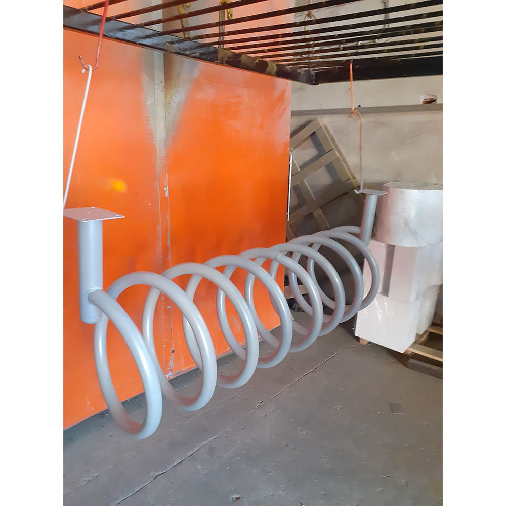 Bicycle Parking Place Gray Bicycle Parking Bar 10 pcs 150x50x70 cm