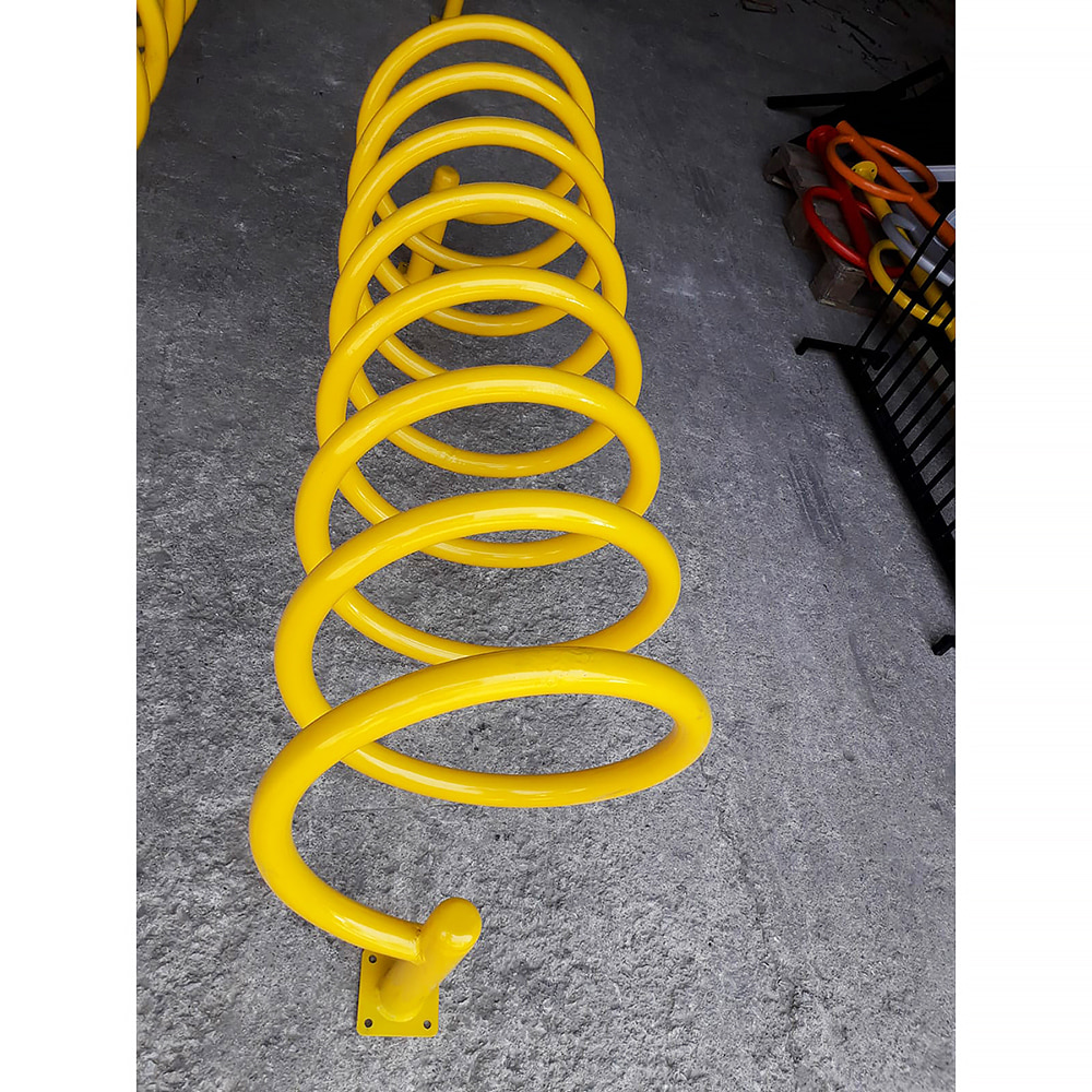 Bicycle Parking Place Yellow Bicycle Parking Bar 10 pcs 150x50x70 cm