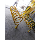 Bicycle Parking Place Yellow Bicycle Parking Bar 10 pcs 150x50x70 cm