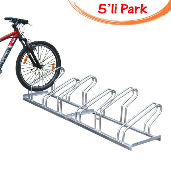 Bisiklet Parkı Bisiklet Park Yeri Sistemleri Alanı Demiri Ayağı Sehpası 5'li 40x180 cm