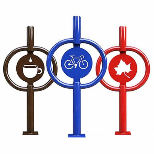 Bicycle Parking Lot Bicycle Parking Bar Icon / Symbol Single