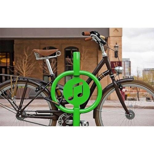 Bicycle Parking Lot Bicycle Parking Bar Icon / Symbol Single