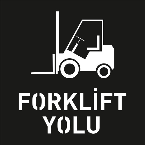 Painting Template Forklift Road Aluminum 50x50 cm / 100x100 cm