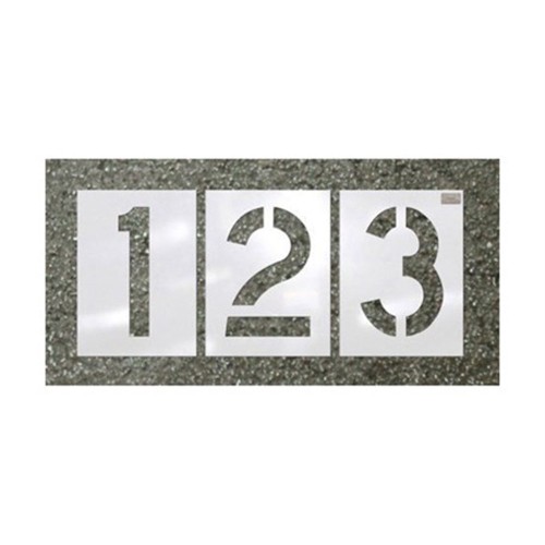 Painting Template Numbers 0-9 (10 Numbers) Aluminum 25x50 cm / 50x100 cm