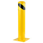 Metal Pontoon Parking Barrier Fixed Iron Bollard 76mm 50 cm