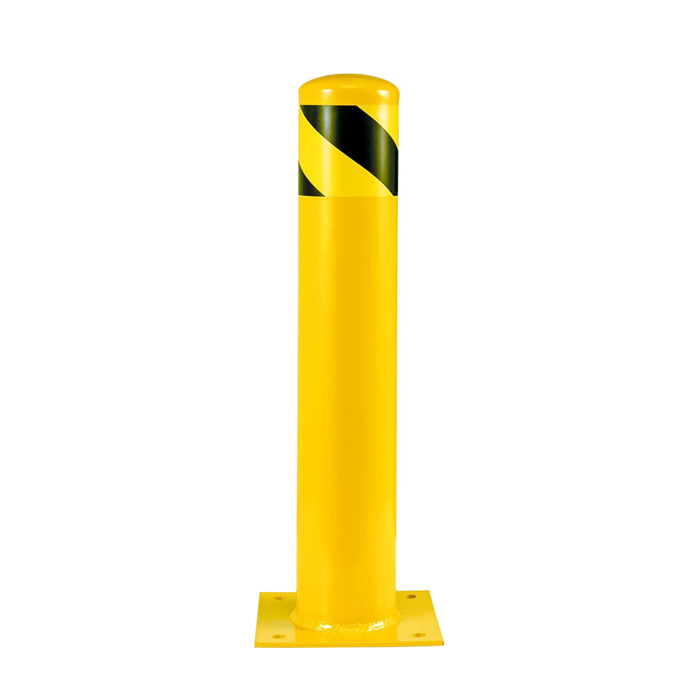 Metal Pontoon Parking Barrier Fixed Iron Bollard 76mm 50 cm