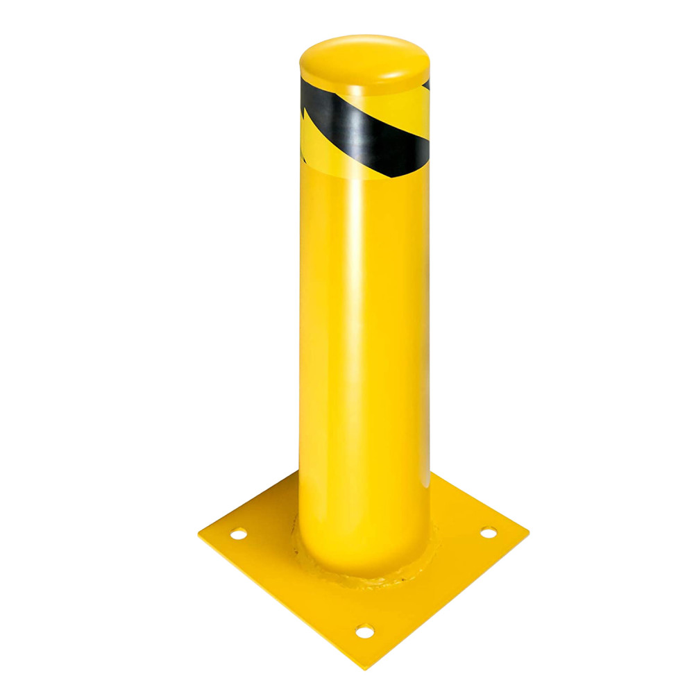 Metal Pontoon Parking Barrier Fixed Iron Bollard 76mm 50 cm