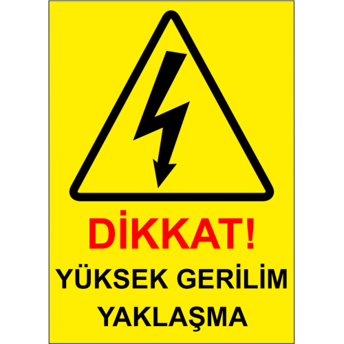 Caution High Voltage Approach Sign Warning Sign