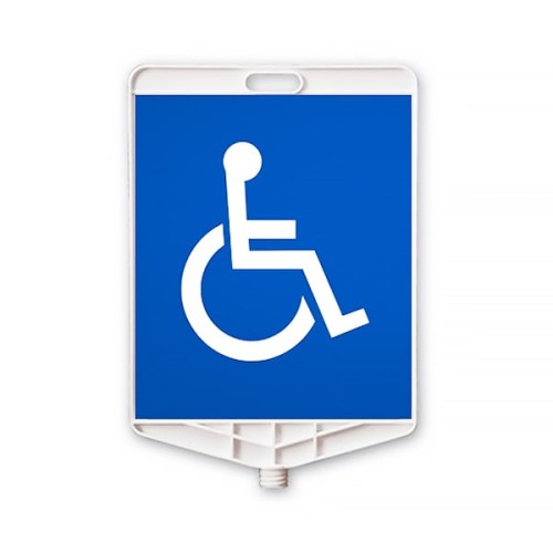 Rectangle Plastic Disabled Parking Lot Sign