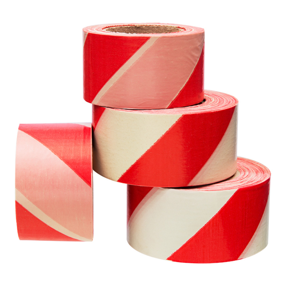 Safety Strip 500 mt Red White Warning Tape Safety Tape Safety Strip 500 m