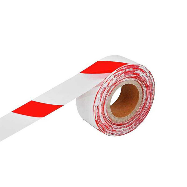 Safety Strip Red White Warning Tape Safety Tape Strip 500 m