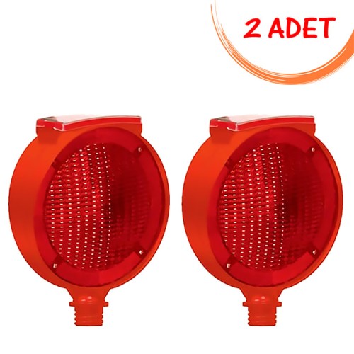 Solar Warning Flasher Lamp (Red) Evelux 11816 FL K (2 PIECE)