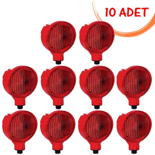 Solar Warning Flasher Lamp (Red) Evelux 11827 FL K (10 PIECE)