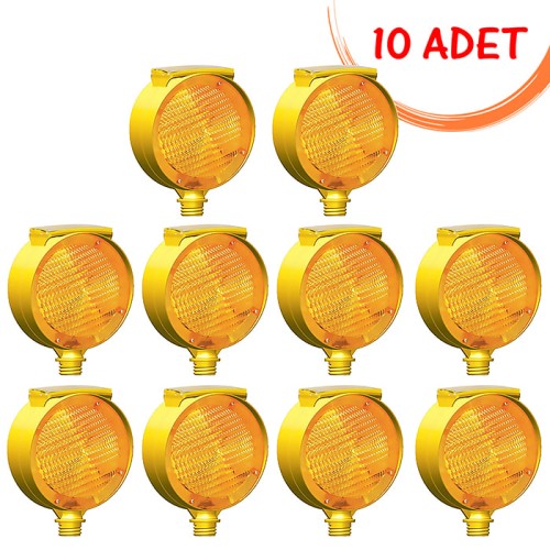 Solar Warning Flasher Lamp (Yellow) Evelux 11814 FL S (10  PIECE)