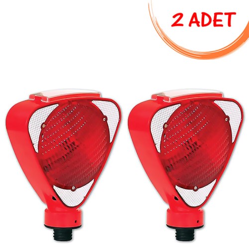 Solar Triangle Flasher (Red) Evelux 11813 FL K (2 PIECE)