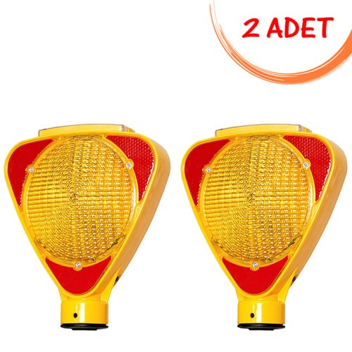 Solar Triangle Flasher (Yellow) Evelux 11811 FL S (2 PIECE)