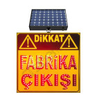 Solar Energy Led Caution Factory Exit Traffic Sign