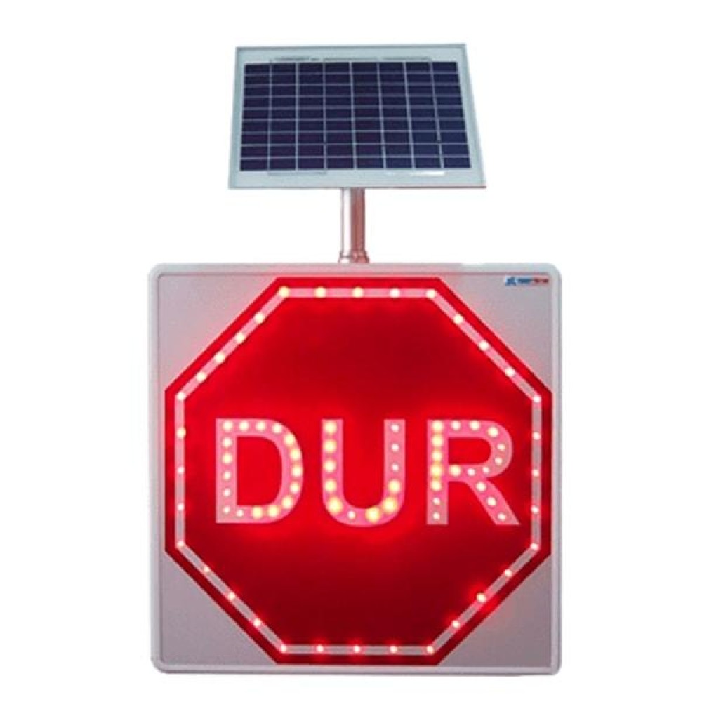 Solar Energy Led Stop Warning Traffic Sign TT-2