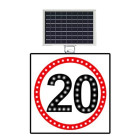 Solar Energy Led Speed Limit 20 Km Traffic Sign TT-29 20 km speed limit