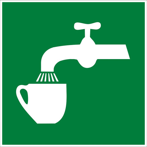 Drinking Water Sign Board Signage Label EF2903