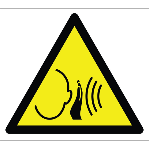 Caution Sudden High Noise Hazard Sign Signage Sign Label