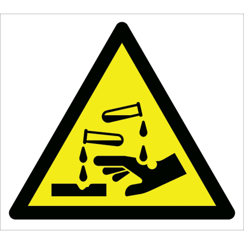 Caution Abrasive Bullet Sign Signage Label