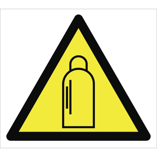 Caution Pressure Cylinder Hazard Sign Signage Label