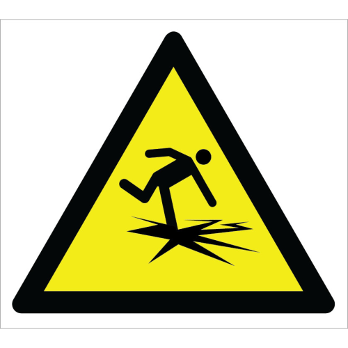 Caution Rotten Floor Sign Signage Plate Label