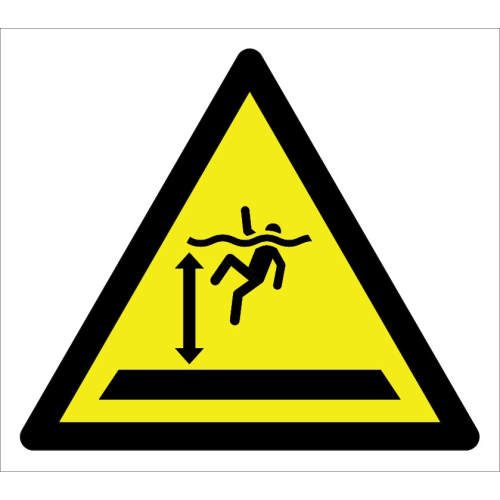 Caution Deep Water Sign Signage Label