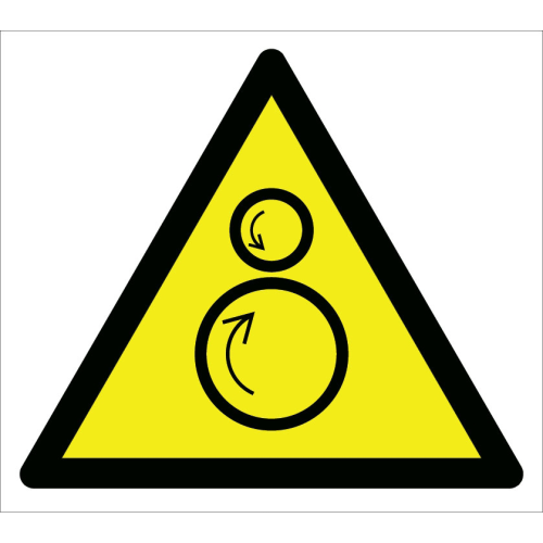 Caution Turntable Hazard Sign Board Signage Label