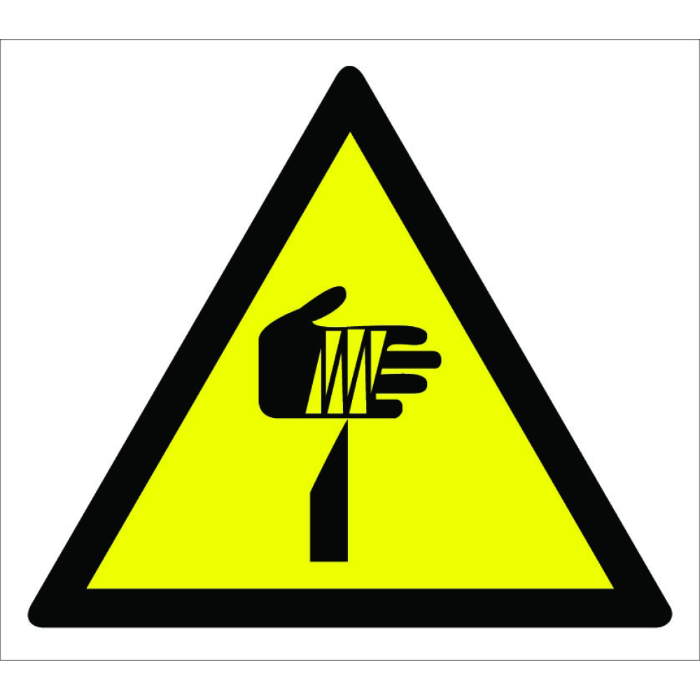 Caution Hand Cut Injury Hazard Sign Board Signage Label