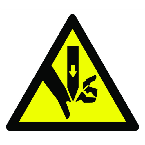 Caution Hand Cut Injury Hazard Sign Board Signage Label